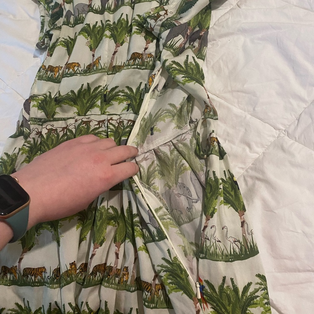 Tropical Print Dress - Picture 11 of 16